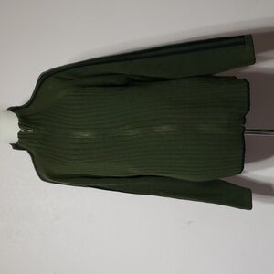 Green Whispering Smith Zipper Sweater Size M